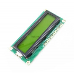 Mėlynas 16x2 LCD ekrano modulis HD44780