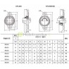Horizontalus ašies laikiklis KFL000 10mm