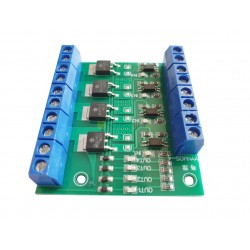4-kanalų MOSFET valdymo plokštė