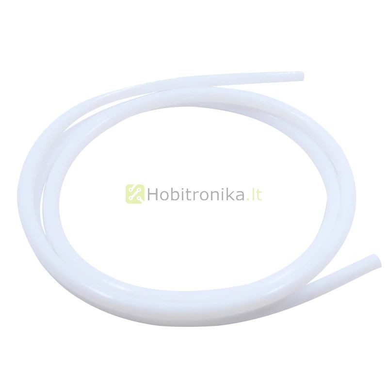 2.5mm baltas PTFE teflono vamzdelis 1m