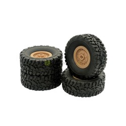 Guminis 65 x 24mm ratas su hex ašimi