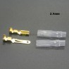 2.8mm tiesinė jungtis su užspaudžiamu galu