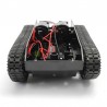 RC tanko-roboto važiuoklė su vikšrais ir motorais
