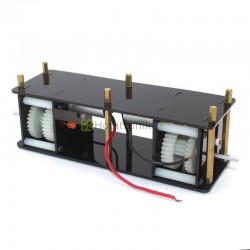Dviejų ratų važiuoklės rinkinys robotui su varikliais
