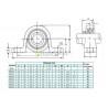 Vertikalus ašies laikiklis KP004 20mm