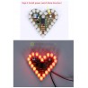 DIY LED mirksiukas širdelė