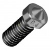 Kietinto plieno 0.4mm ilgas antgalis 1.75mm plastiko gijai