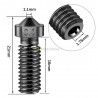 Kietinto plieno 0.4mm ilgas antgalis 1.75mm plastiko gijai