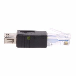 Mini USB į Ethernet LAN RJ45 adapteris