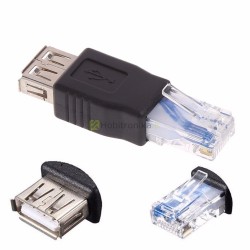Mini USB į Ethernet LAN RJ45 adapteris