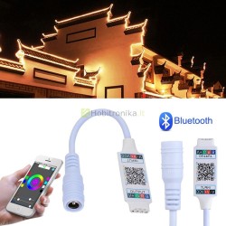 5-24V 6A RGB 3528 5050 LED juostos valdiklis Bluetooth