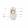 RGB 2.4GHz WiFi DC12-24V LED juostos valdiklis su pulteliu