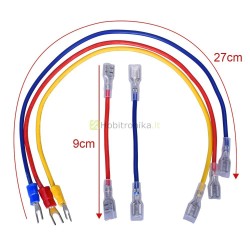 220V 10A maitinimo lizdas su saugikliu, mygtuku ir laidais