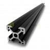 250mm 2020 juodas v-slot aliuminio profilis