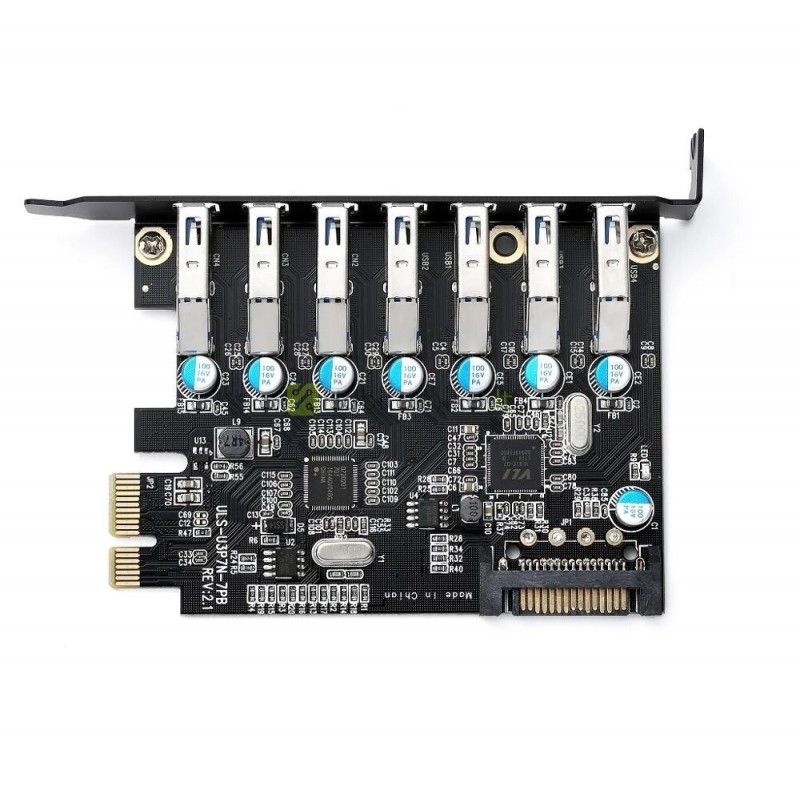 7x USB 3.0 PCI-E praplėtimo plokštė