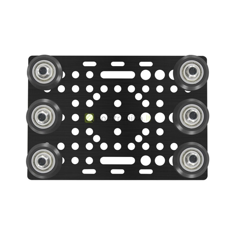 Plati stabilaus judėjimo karietėlė-platforma 8020 v-slot profiliui