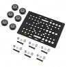 Plati stabilaus judėjimo karietėlė-platforma 8020 v-slot profiliui