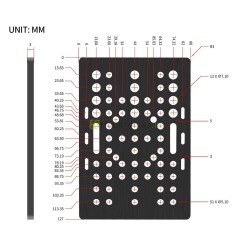 Plati stabilaus judėjimo karietėlė-platforma 8020 v-slot profiliui