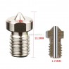 Trumpas titano lydinio 0.4mm spausdinimo antgalis 1.75mm plastiko gijai