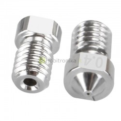 Trumpas titano lydinio 0.4mm spausdinimo antgalis 1.75mm plastiko gijai