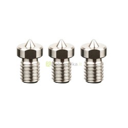 Trumpas titano lydinio 0.4mm spausdinimo antgalis 1.75mm plastiko gijai