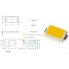 10vnt 5730 šiltai-baltas SMD LED diodas