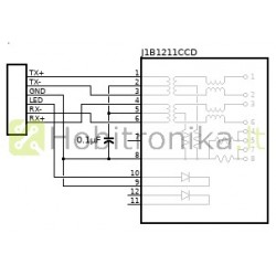 Ethernet RJ45 Teensy 4.1 išplėtimo rinkinys