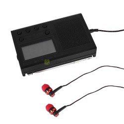 DIY kišeninis FM 76-108MHz radijos su antena ir LCD rinkinys