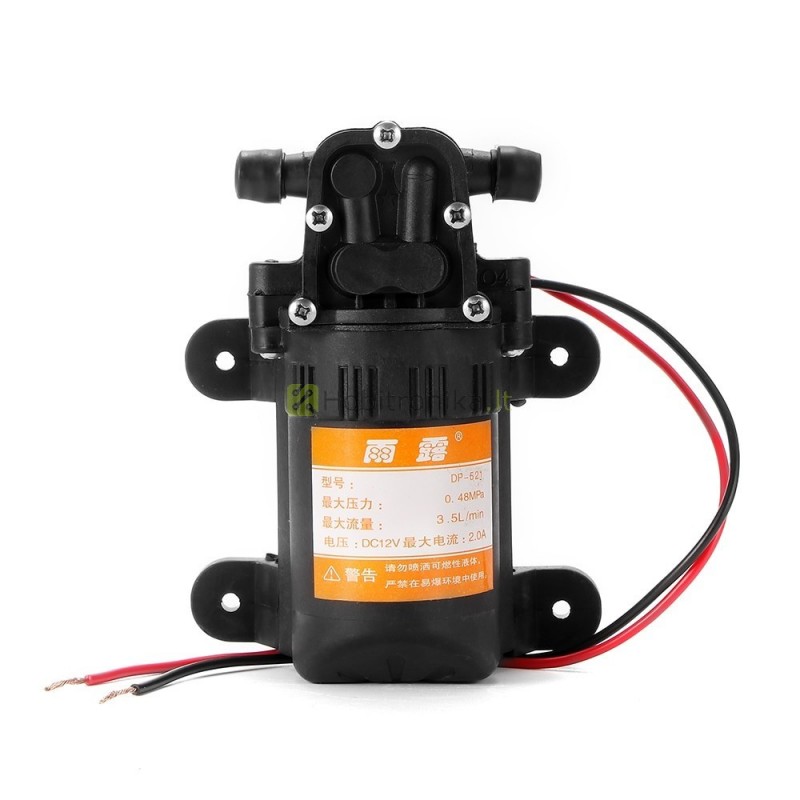 12V 24W aukšto slėgio diafragminė pompa 3.5L/min