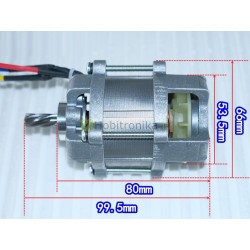 Bešepetėlinis 12-21V DC 22000 rpm motoras su sraigtine ašimi