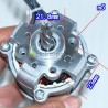 Bešepetėlinis 12-21V DC 22000 rpm motoras su sraigtine ašimi
