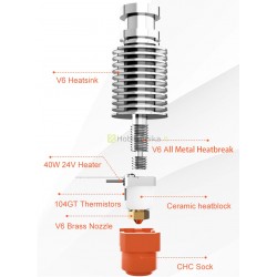 CHC V6 24V Keraminio kaitinimo elemento rinkinys