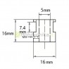 Skriemulys-dantratis 5mm 16T GT2