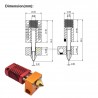 Kaitinimo blokas Ender 3/CR-10/CR-10S 3D spausdintuvui