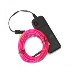 Rožinis 5m el-wire laidas