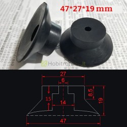 47 x 20 mm guminis antivibracinis padukas