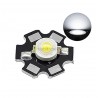 1W šaltai-baltas SMD LED diodas su PCB