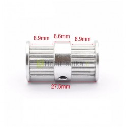Dvigubas skriemulys-dantratis 5mm GT2 20T W6