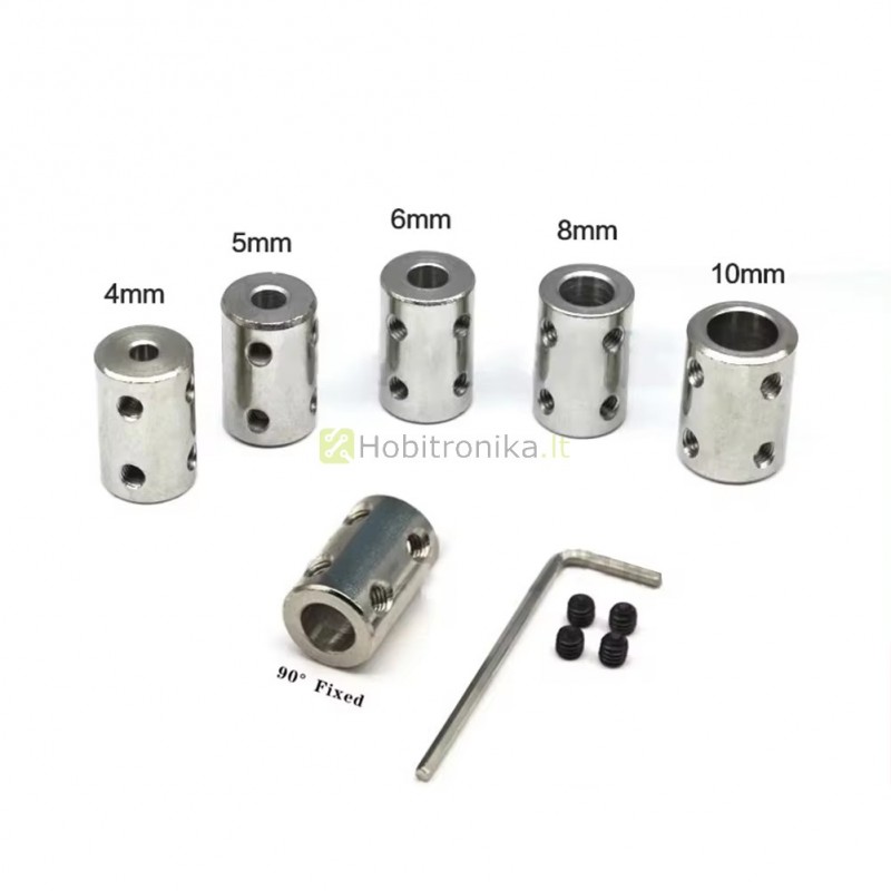 Kieta jungtis 6mm-6mm ašims