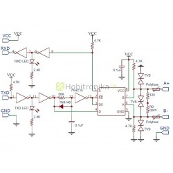 SMD UART TTL į RS-485 keitiklis