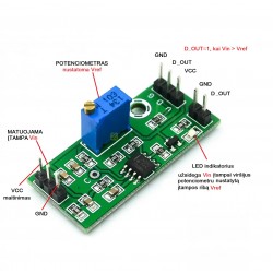 LM393 įtampos komparatorius
