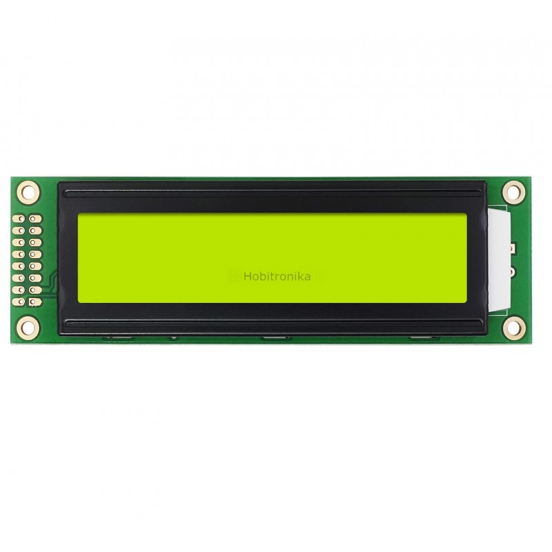 Geltonai-žalias 20x2 LCD ekrano modulis SPLC780C su I2C sąsaja