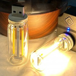 Prisilietimu valdoma stiklinė USB Type-A touch lemputė